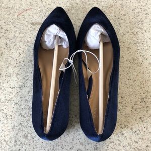 A new day Hillary blue flats